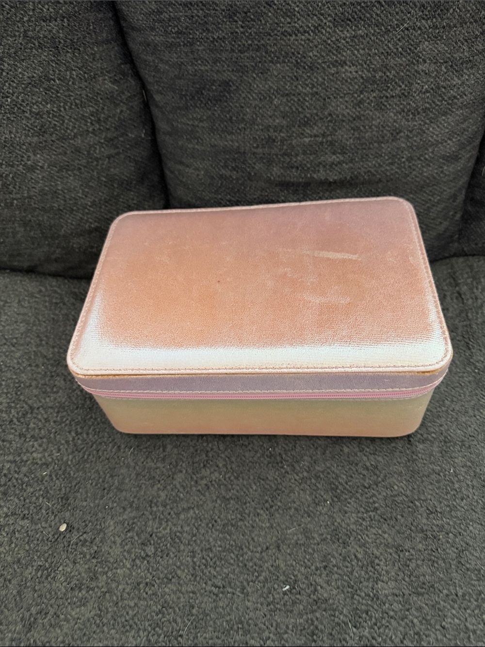 Iridescent Pink Travel Jewelry Case